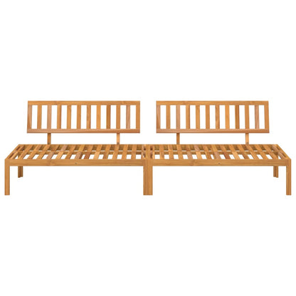 Tuinmiddenbanken 2 st pallet massief acaciahout