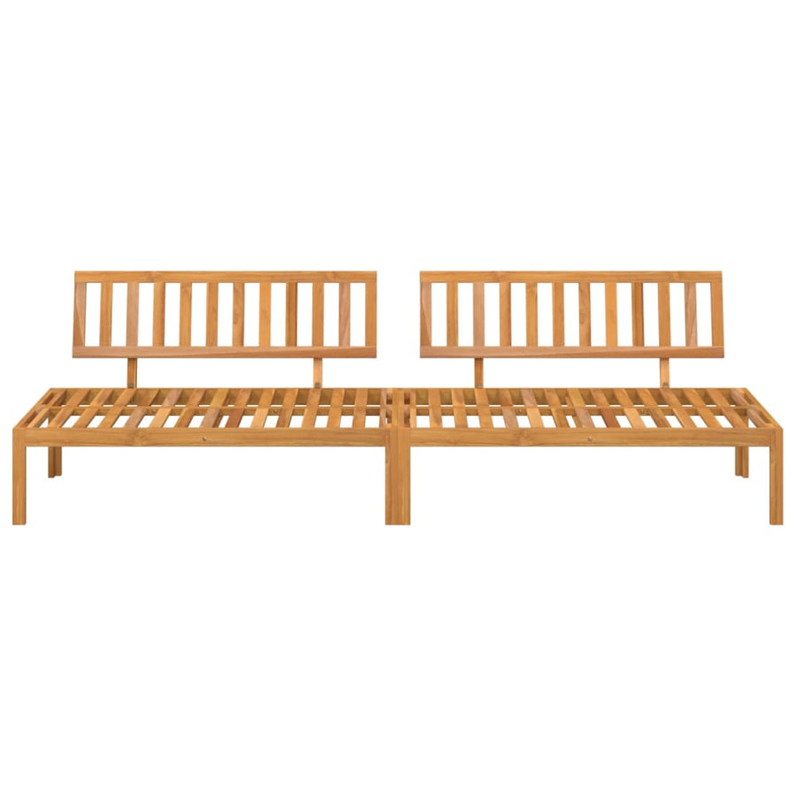 Tuinmiddenbanken 2 st pallet massief acaciahout