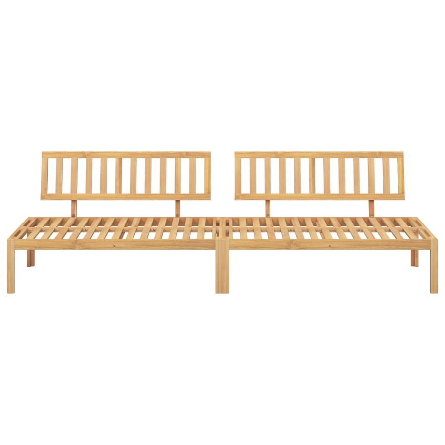 Tuinmiddenbanken 2 st pallet massief acaciahout