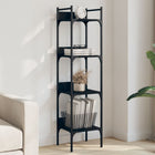 Boekenkast 35x30x138,5 cm bewerkt hout zwart