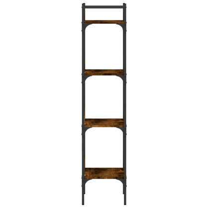 Boekenkast 4-Laags 35X30X38,5 Cm Bewerkt Hout 35 x 30 x 138.5 cm Gerookt eiken