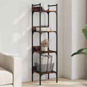 Boekenkast 35x30x138,5 cm bewerkt hout gerookt eiken