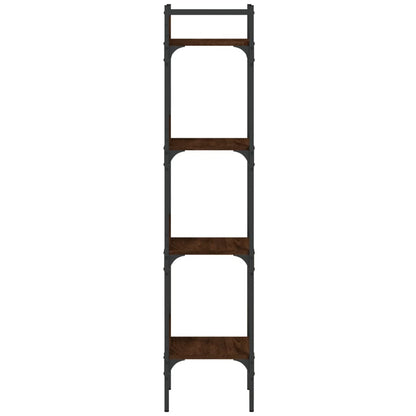 Boekenkast 4-Laags 35X30X38,5 Cm Bewerkt Hout Bruineikenkleur 35 x 30 x 138.5 cm bruin eikenkleur