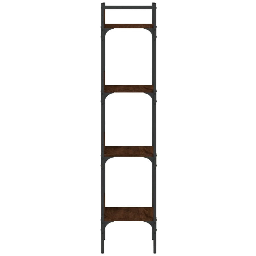 Boekenkast 4-Laags 35X30X38,5 Cm Bewerkt Hout Bruineikenkleur 35 x 30 x 138.5 cm bruin eikenkleur