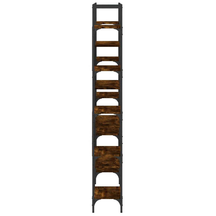 Boekenkast 155,5X24X166,5 Cm Bewerkt Hout Kleurig Gerookt eiken