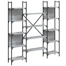 Boekenkast 55,5X24X66,5 Cm Bewerkt Hout Eiken 155.5 x 24 x 166.5 cm Grijs sonoma