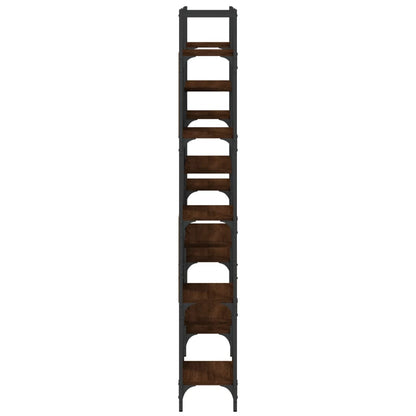Boekenkast 55,5X24X66,5 Cm Bewerkt Hout Bruineikenkleurig 155.5 x 24 x 166.5 cm bruin eikenkleur