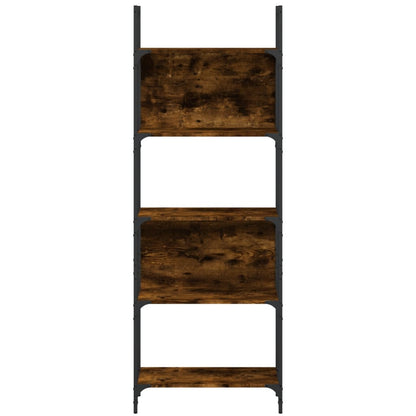 Boekenkast 5-Laags 60,5X24X66,5 Cm Bewerkt Hout 60.5 x 24 x 166.5 cm Gerookt eiken