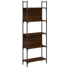 Boekenkast 5-Laags 60,5X24X66,5 Cm Bewerkt Hout Bruineiken 60.5 x 24 x 166.5 cm bruin eikenkleur
