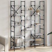 Boekenkast 127,5x28,5x172,5 cm grijs sonoma eiken