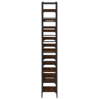 Boekenkast 27,5X28,5X72,5 Cm Bewerkt Hout Bruineikenkleurig 127.5 x 28.5 x 172.5 cm bruin eikenkleur