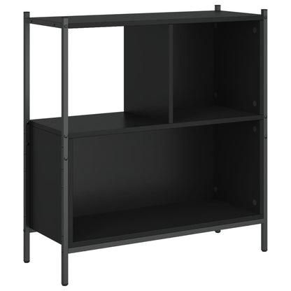 Boekenkast 72X28X77,5 Cm Bewerkt Hout 72 x 28 x 77.5 cm Zwart