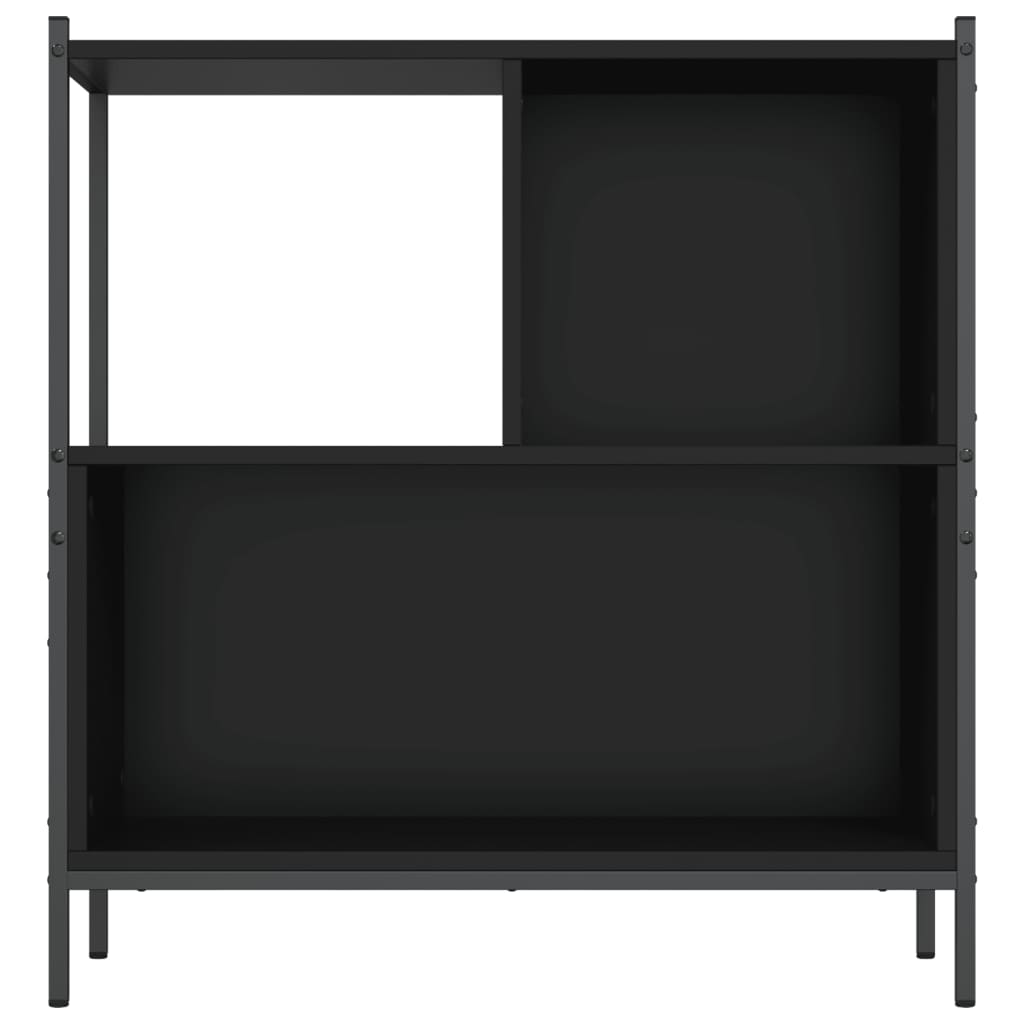 Boekenkast 72X28X77,5 Cm Bewerkt Hout 72 x 28 x 77.5 cm Zwart