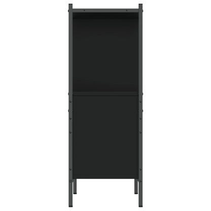 Boekenkast 72X28X77,5 Cm Bewerkt Hout 72 x 28 x 77.5 cm Zwart