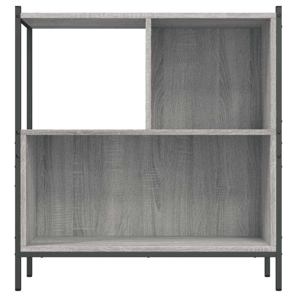 Boekenkast 72X28X77,5 Cm Bewerkt Hout Eikenkleur 72 x 28 x 77.5 cm Grijs sonoma