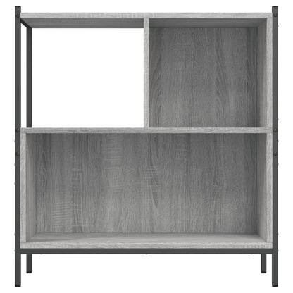 Boekenkast 72X28X77,5 Cm Bewerkt Hout Eikenkleur 72 x 28 x 77.5 cm Grijs sonoma