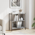 Boekenkast 72x28x77,5 cm grijs sonoma eiken