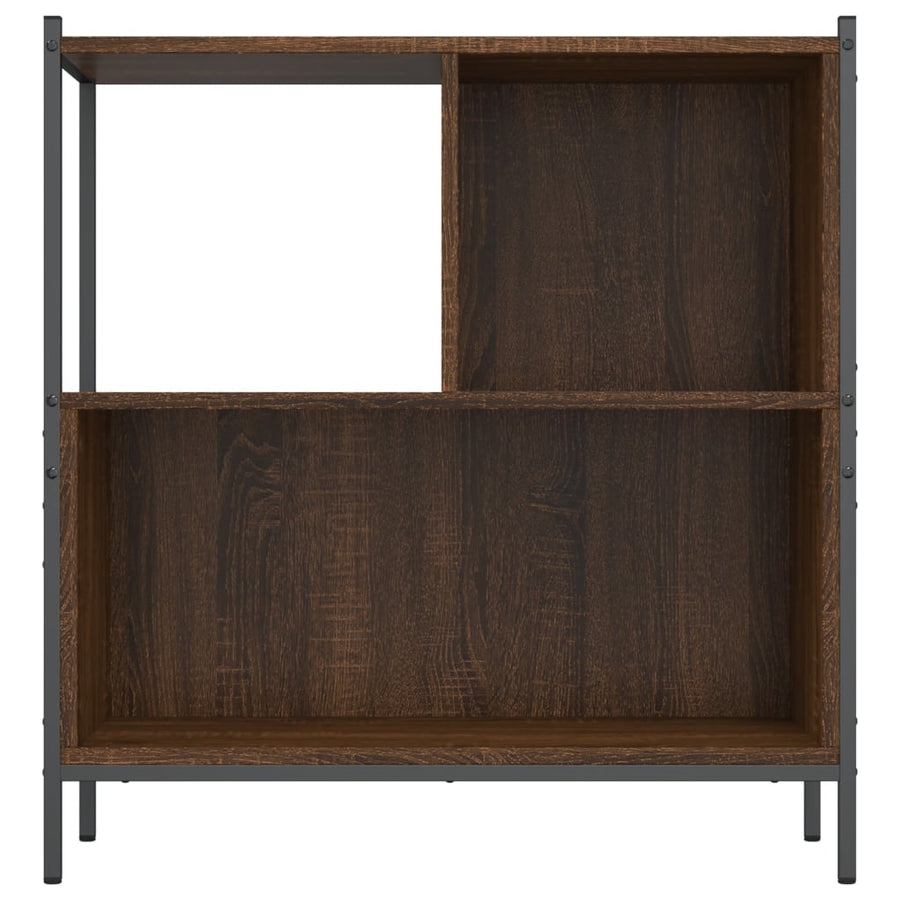 Boekenkast 72X28X77,5 Cm Bewerkt Hout Bruineikenkleurig 72 x 28 x 77.5 cm bruin eikenkleur