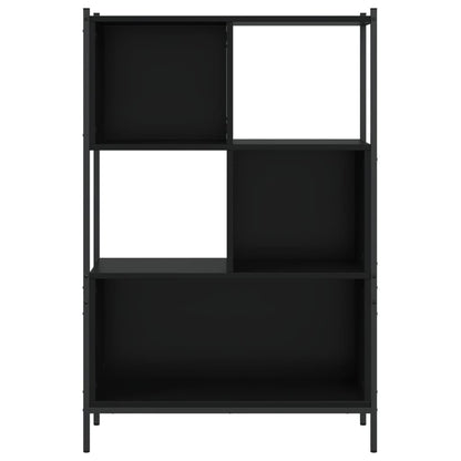 Boekenkast Bewerkt Hout 72 x 28 x 109 cm Zwart