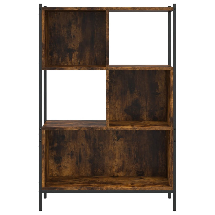 Boekenkast Bewerkt Hout Kleurig 72 x 28 x 109 cm Gerookt eiken