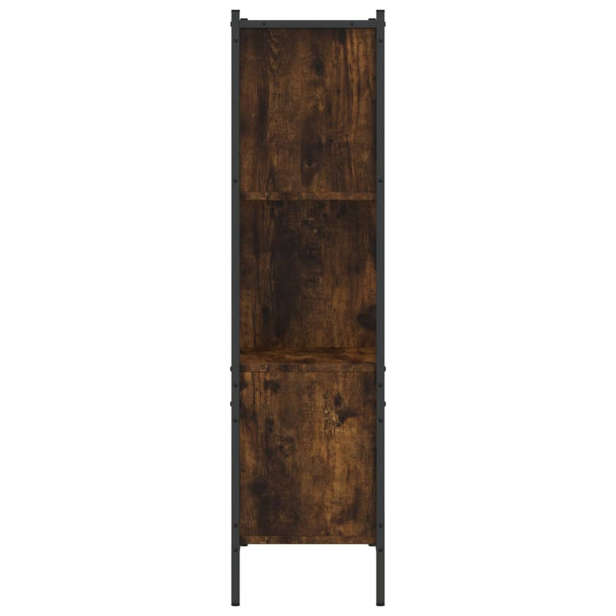 Boekenkast Bewerkt Hout Kleurig 72 x 28 x 109 cm Gerookt eiken