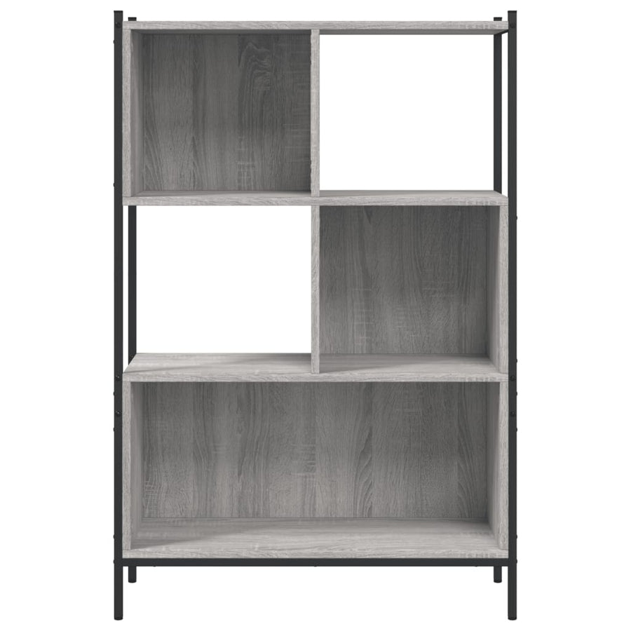 Boekenkast Bewerkt Hout Eikenkleurig 72 x 28 x 109 cm Grijs sonoma