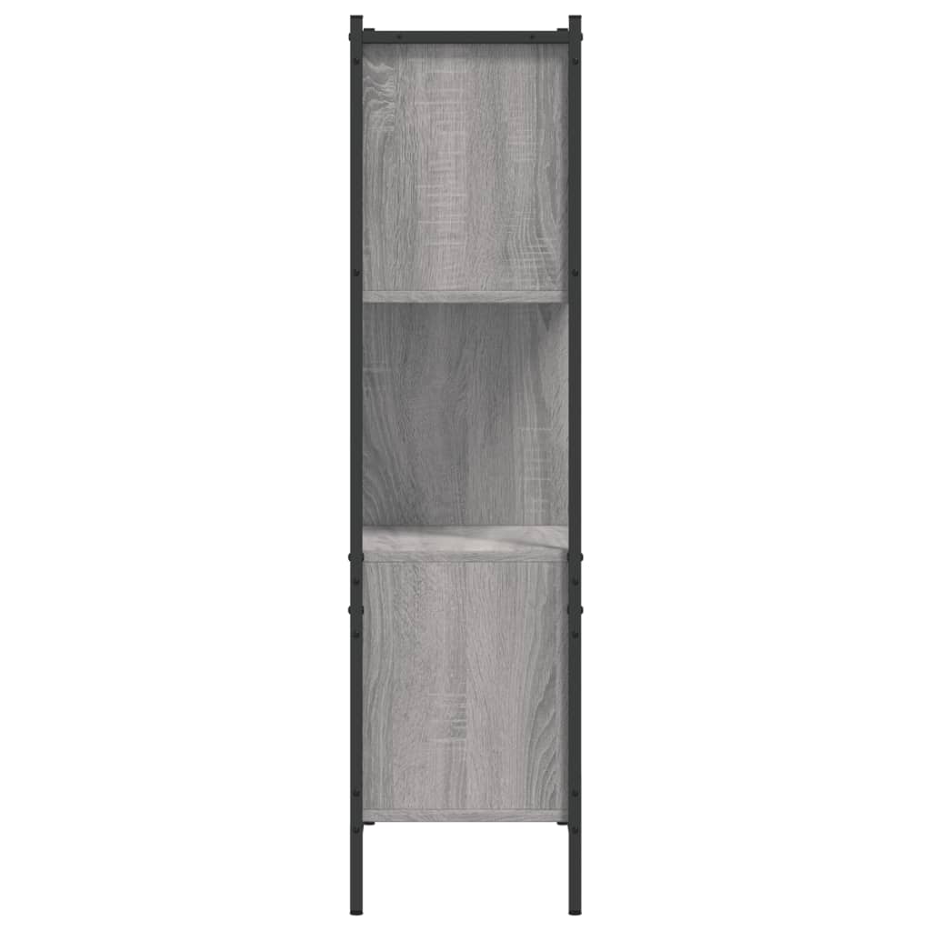 Boekenkast Bewerkt Hout Eikenkleurig 72 x 28 x 109 cm Grijs sonoma