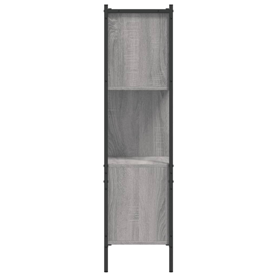 Boekenkast Bewerkt Hout Eikenkleurig 72 x 28 x 109 cm Grijs sonoma