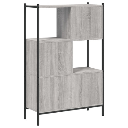Boekenkast Bewerkt Hout Eikenkleurig 72 x 28 x 109 cm Grijs sonoma