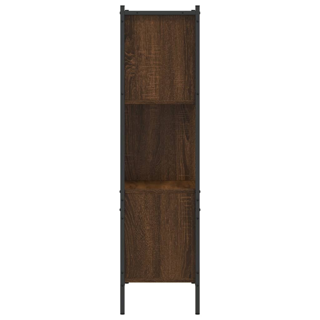 Boekenkast Bewerkt Hout Bruineikenkleurig 72 x 28 x 109 cm bruin eikenkleur
