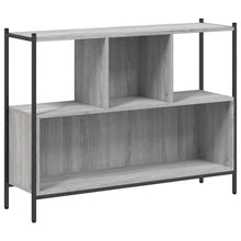 Boekenkast 02X28X77,5 Cm Bewerkt Hout Eikenkleur Grijs sonoma