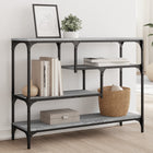 Console table 100x30x75 cm engineered wood grey Sonoma oak colour