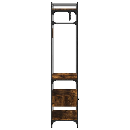 Kledingkast Met Lades 89X39X184,5 Cm Bewerkt Hout Gerookt eiken