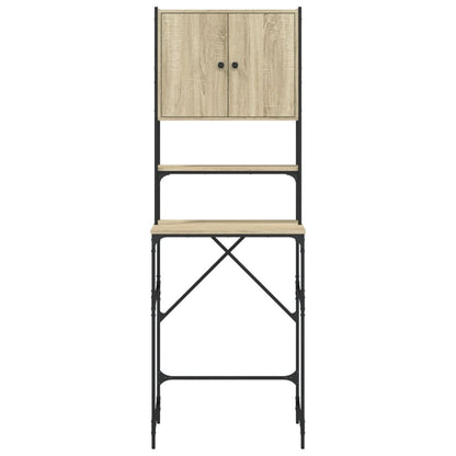 Wasmachinekast 68x48,5x194 cm sonoma eikenkleurig