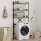 Wasmachinekast bewerkt hout sonoma eiken 67x25x163 cm