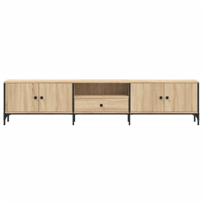 Tv-Meubel Met Lade 200X25X44 Cm Bewerkt Hout Kleur Sonoma eiken