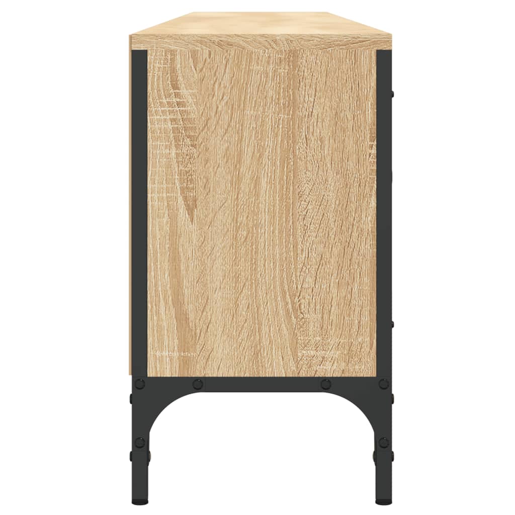 Tv-Meubel Met Lade 200X25X44 Cm Bewerkt Hout Kleur Sonoma eiken