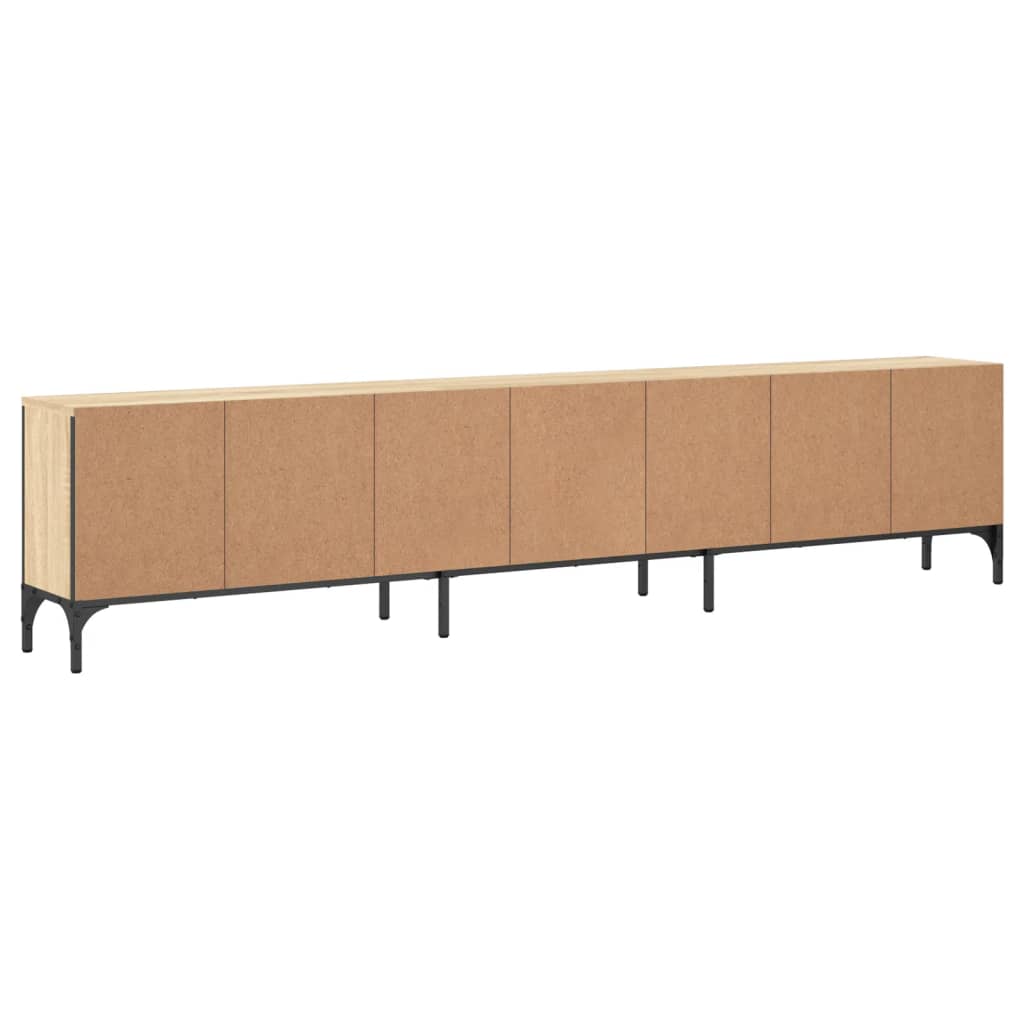 Tv-Meubel Met Lade 200X25X44 Cm Bewerkt Hout Kleur Sonoma eiken
