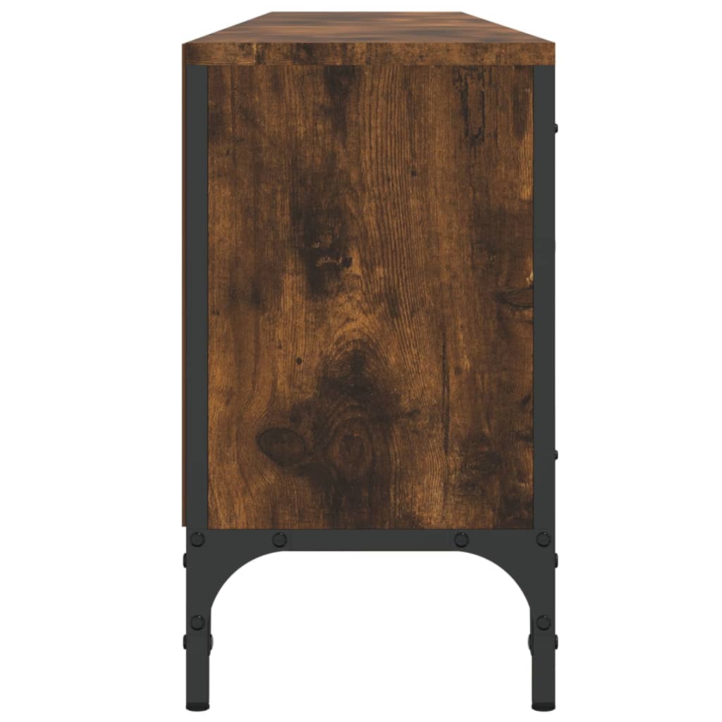 Tv-Meubel Met Lade 200X25X44 Cm Bewerkt Hout Kleur Gerookt eiken