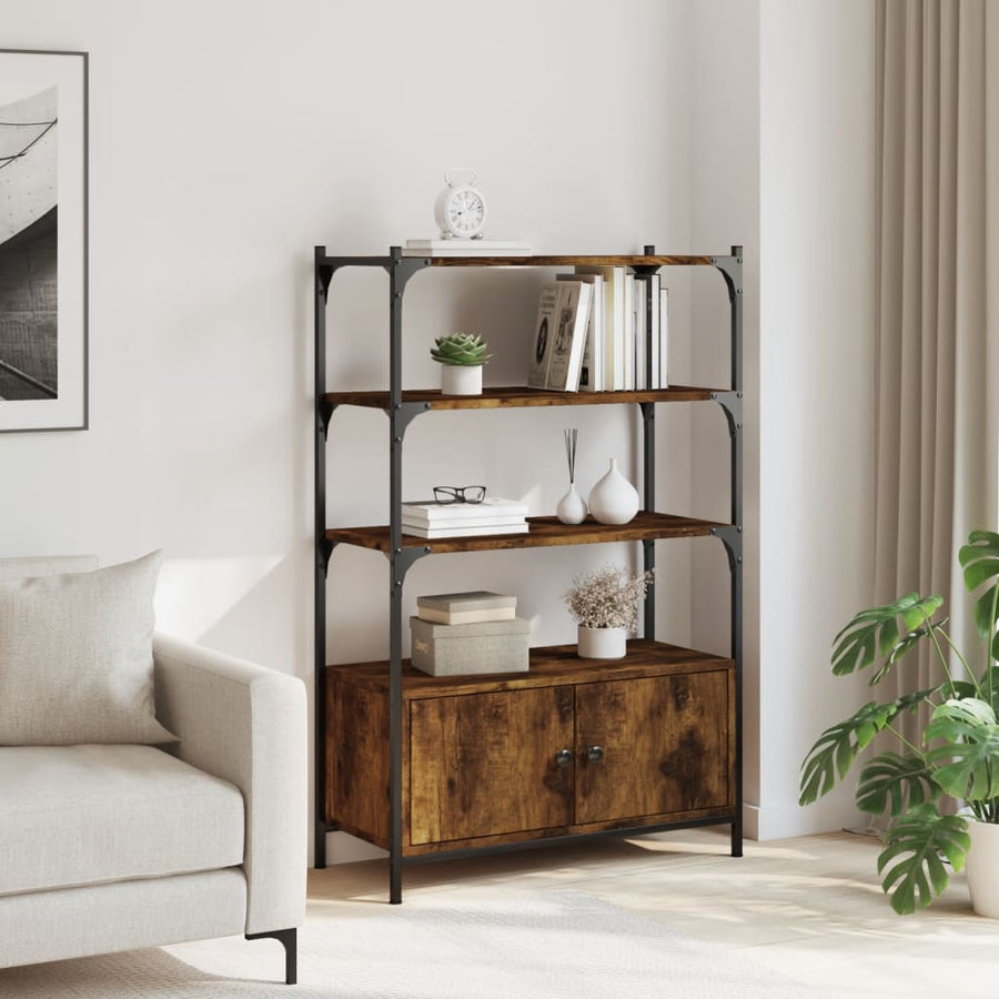 Boekenkast 3-Laags 70X30X109,5 Cm Bewerkt Hout 70 cm