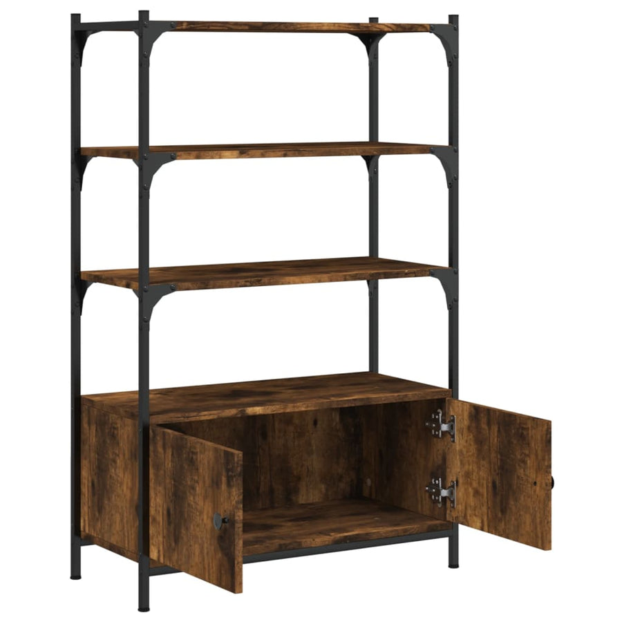 Boekenkast 3-Laags 70X30X109,5 Cm Bewerkt Hout 70 cm