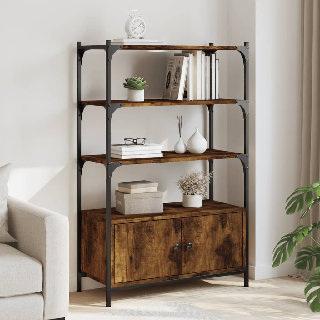 Boekenkast 3-Laags 70X30X109,5 Cm Bewerkt Hout 70 cm