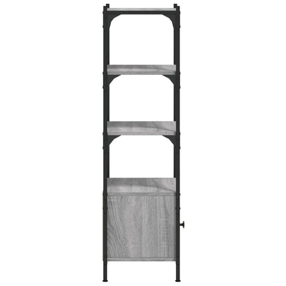 Boekenkast 3-Laags 4X30X09,5 Cm Bewerkt Hout 41 x 30 x 109.5 cm Grijs sonoma