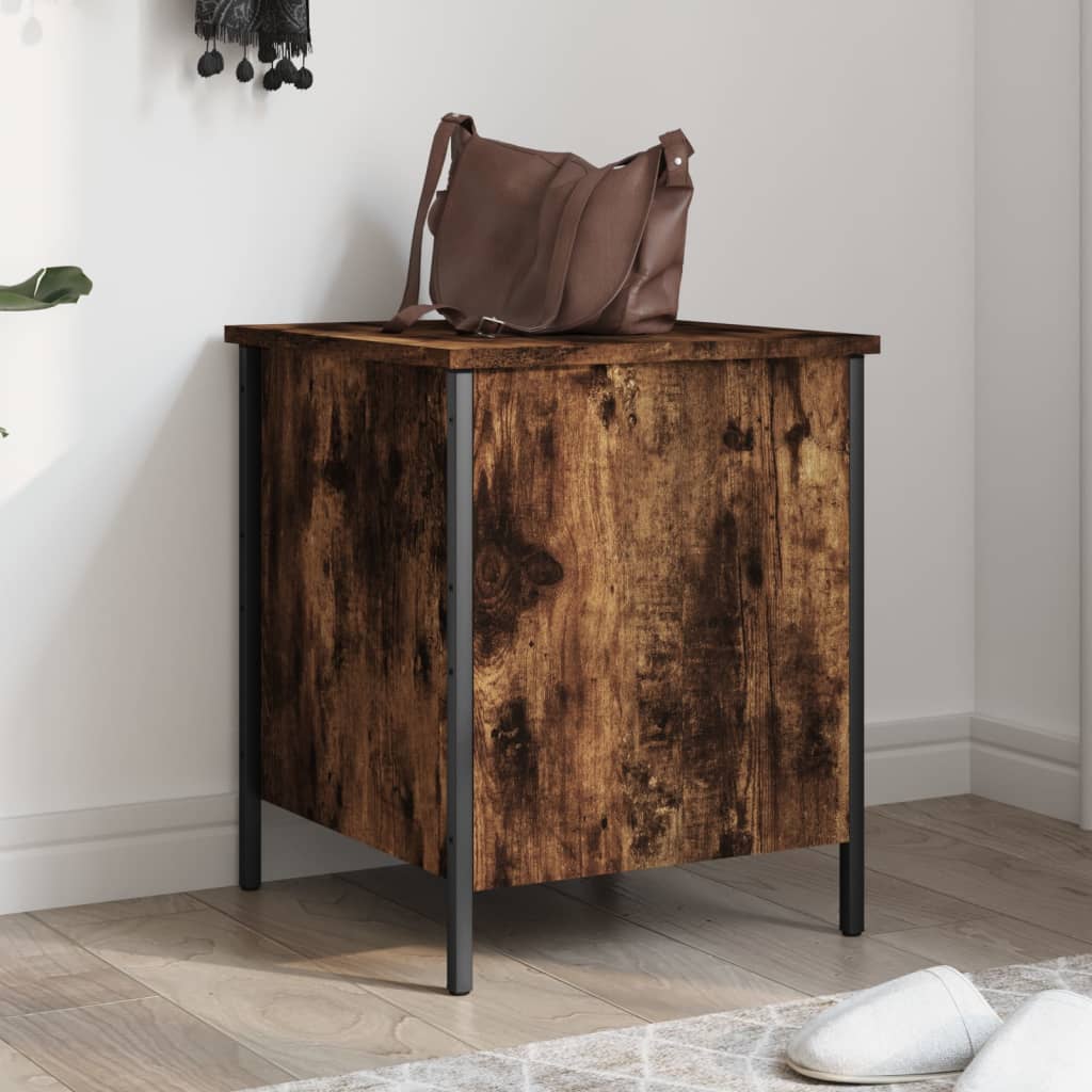 Opbergbankje 40X42,5X50 Cm Bewerkt Hout Kleurig 40 x 42.5 x 50 cm