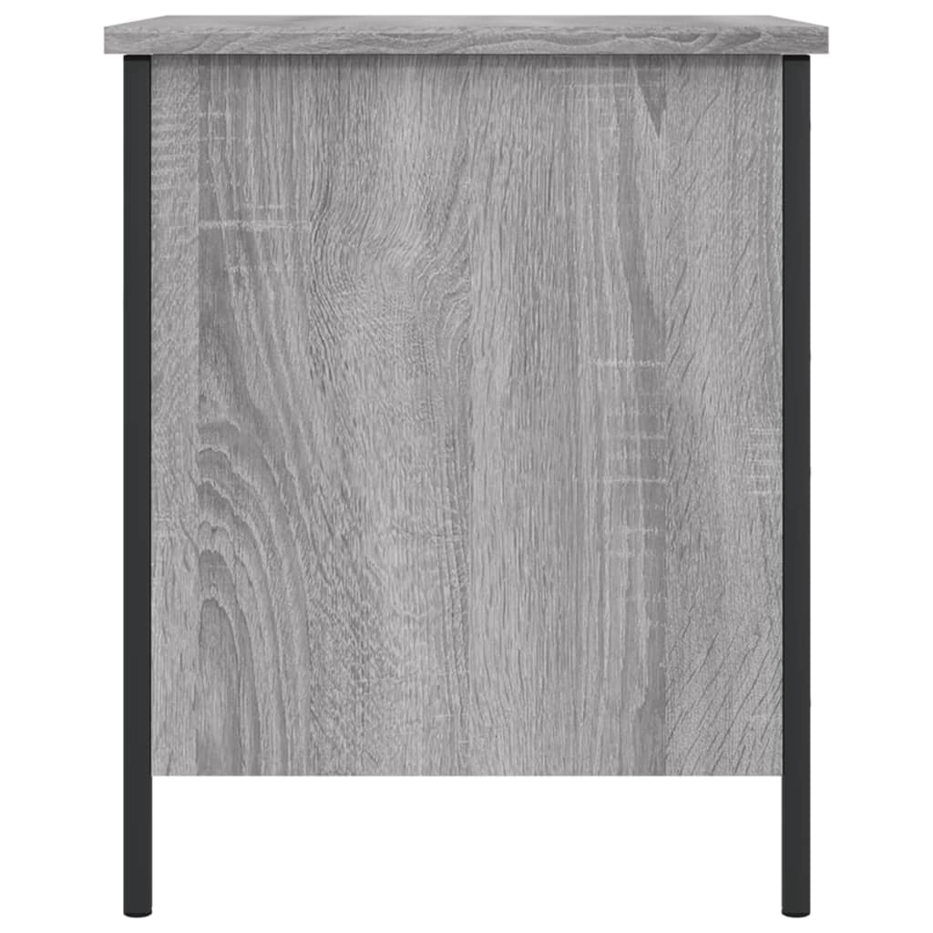 Opbergbankje 40X42,5X50 Cm Bewerkt Hout Eikenkleur 40 x 42.5 x 50 cm Grijs sonoma