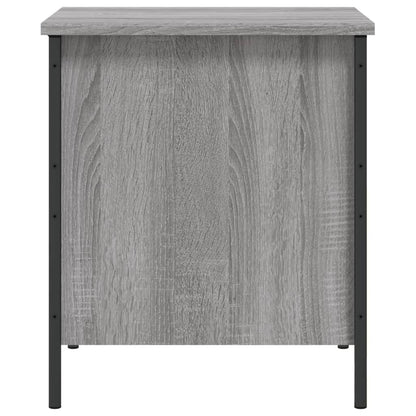 Opbergbankje 40X42,5X50 Cm Bewerkt Hout Eikenkleur 40 x 42.5 x 50 cm Grijs sonoma