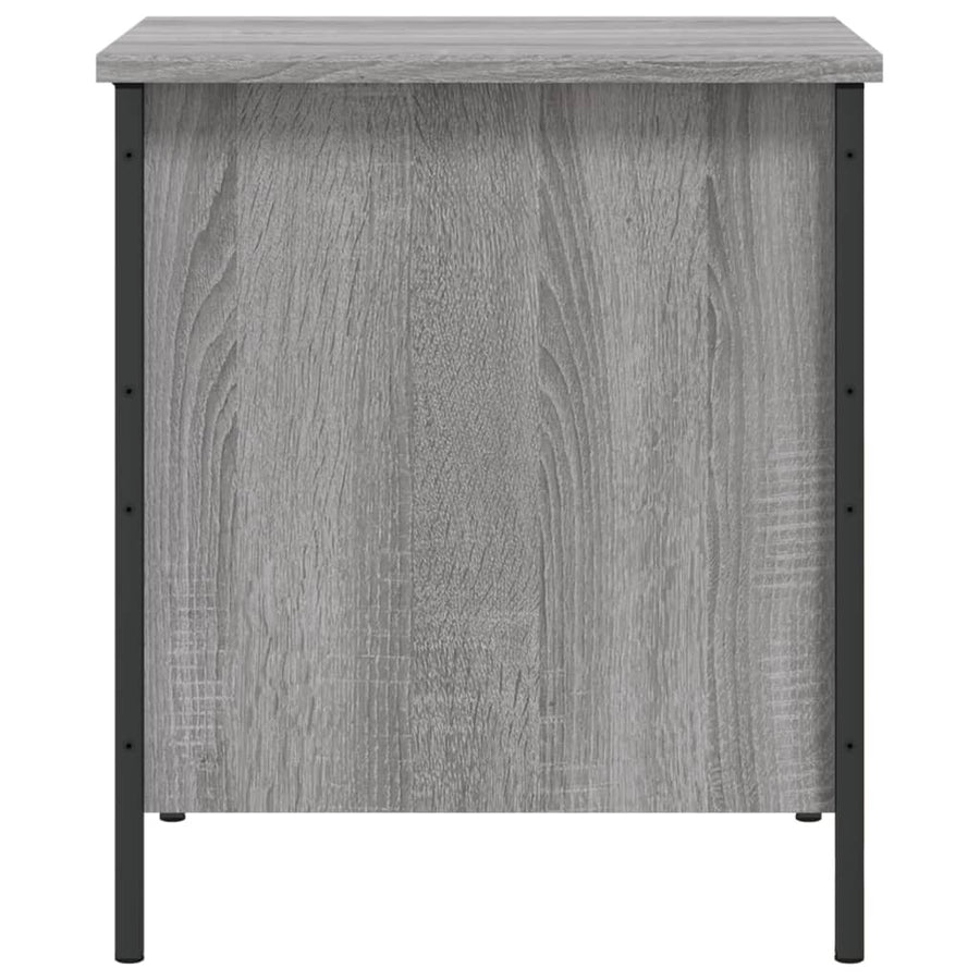 Opbergbankje 40X42,5X50 Cm Bewerkt Hout Eikenkleur 40 x 42.5 x 50 cm Grijs sonoma