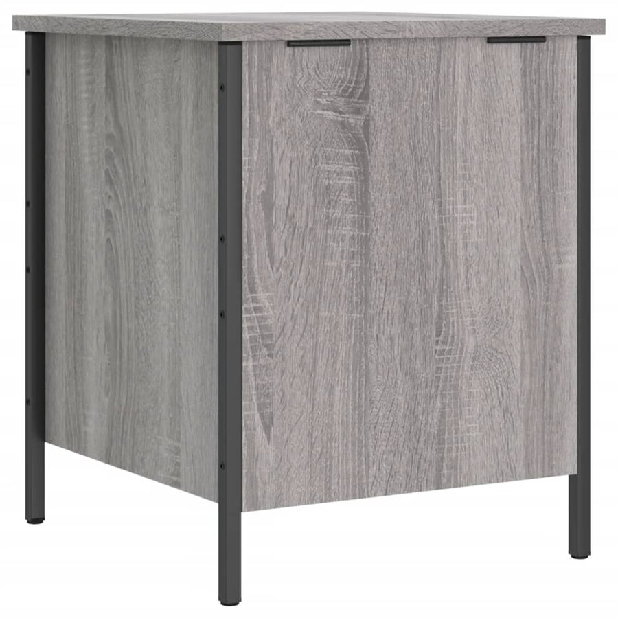Opbergbankje 40X42,5X50 Cm Bewerkt Hout Eikenkleur 40 x 42.5 x 50 cm Grijs sonoma