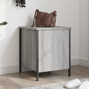 Opbergbankje 40x42,5x50 cm grijs sonoma eiken