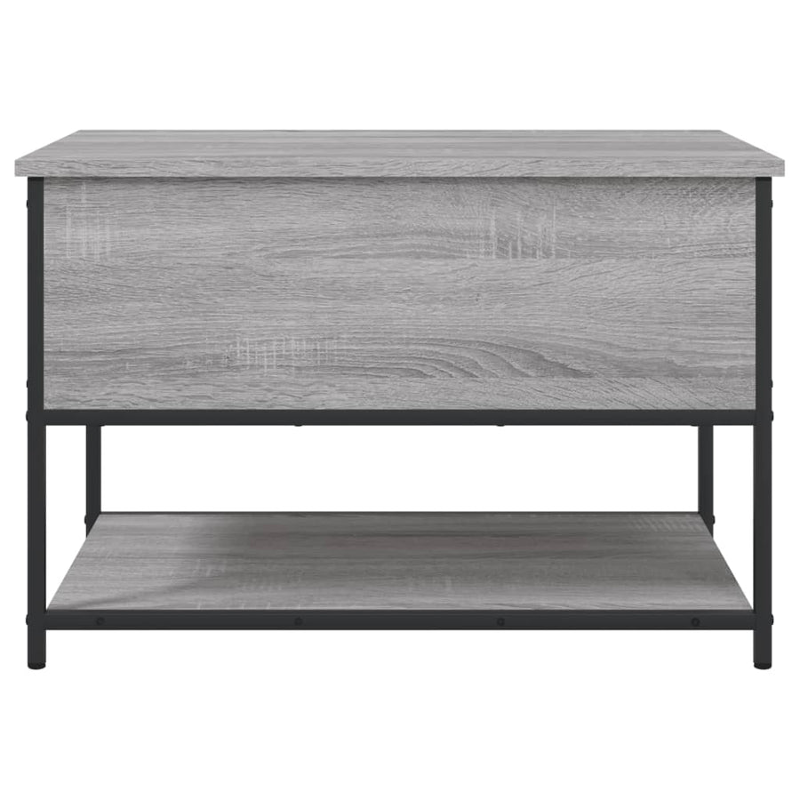 Opbergbankje 70X42,5X47 Cm Bewerkt Hout Eikenkleur 70 x 42.5 x 47 cm Grijs sonoma
